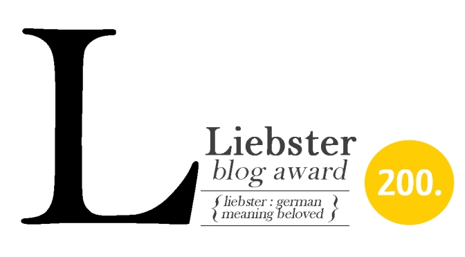 Liebster Award; Please Queue For Autographs